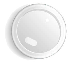 White paper cup lid